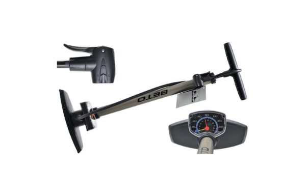 POMPKA BETO PODŁOGOWA STALOWA MANOMETR