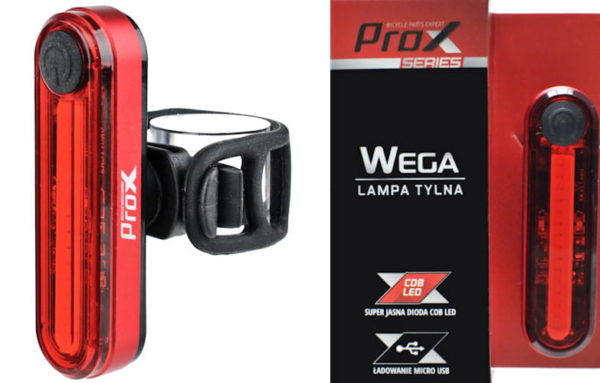 LAMPA TYŁ PROX WEGA LED COB microUSB