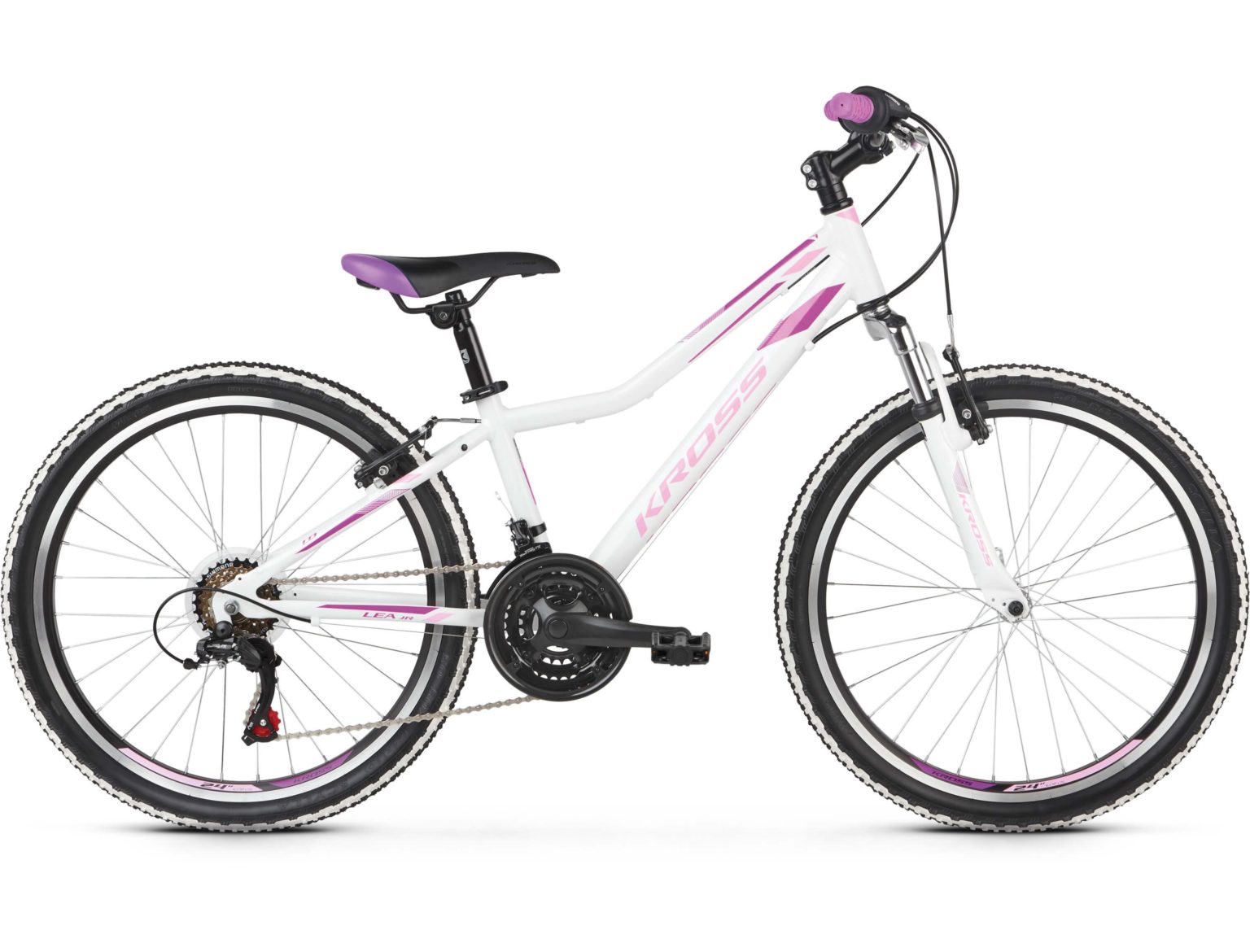 ROWER KROSS LEA JR 1.0 24 CALE BIAŁO/RÓŻOWY
