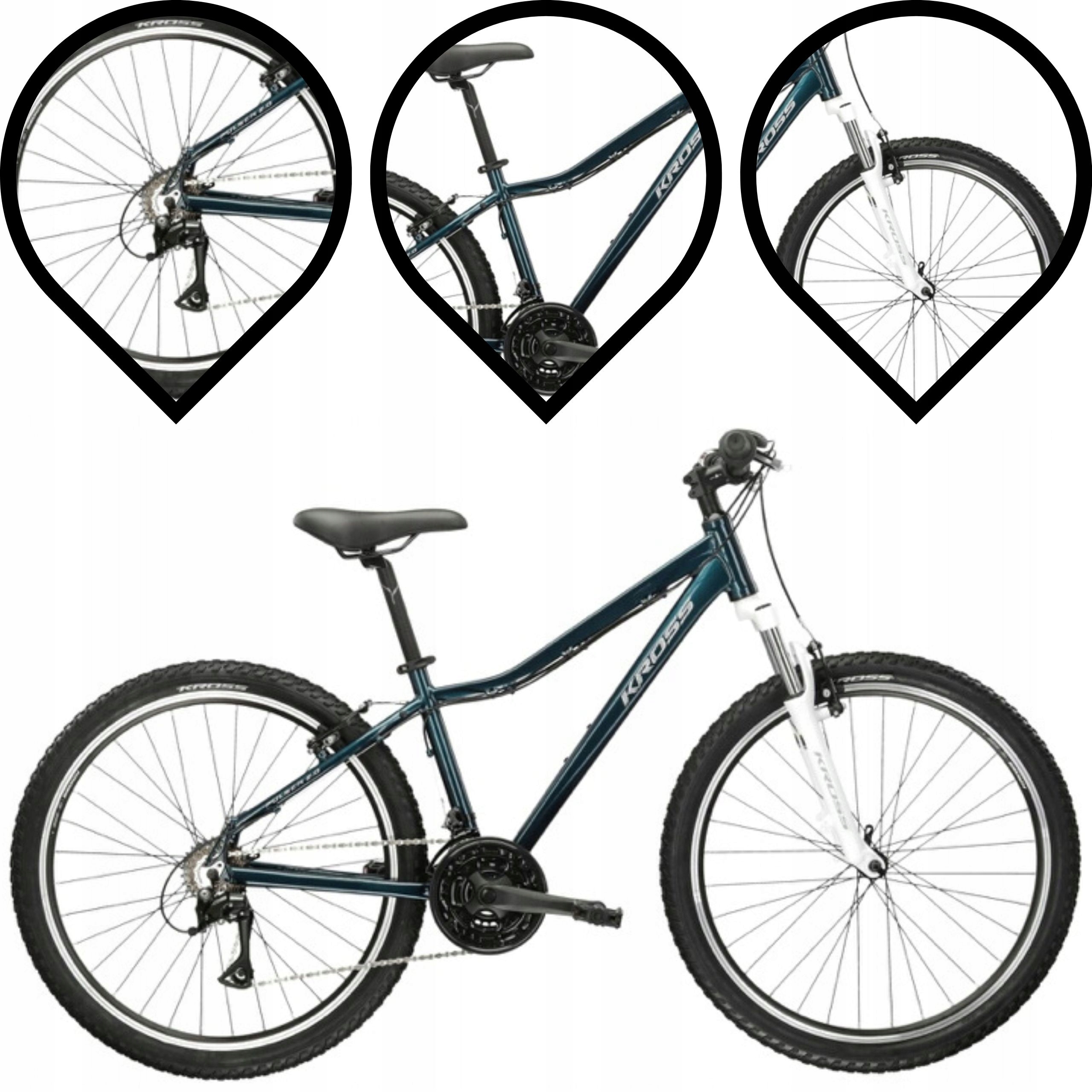 Rower MTB Kross Pulser 2.0 rama 15 cali koło 26 " niebieski