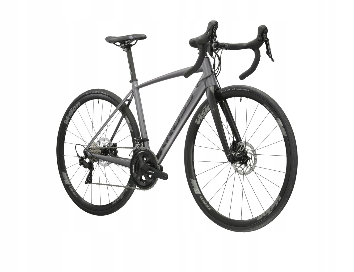 Rower szosowy Kross Vento 5.0 Disc rama 23 cale koło 28 " szary