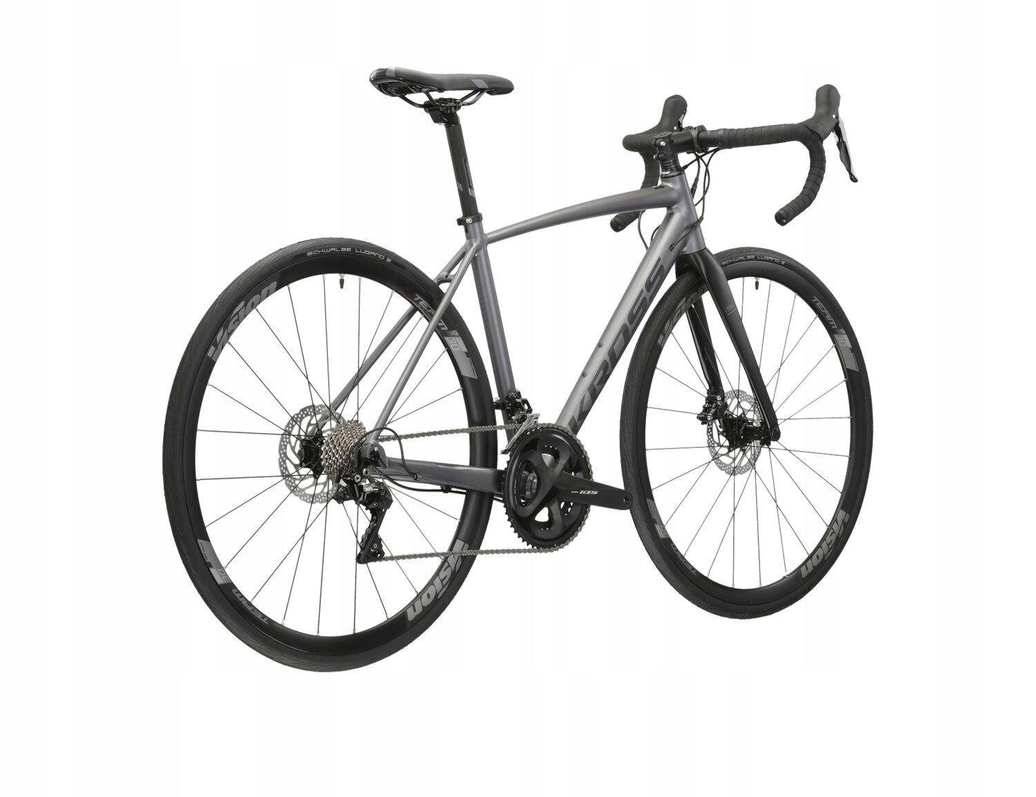 Rower szosowy Kross Vento 5.0 Disc rama 23 cale koło 28 " szary