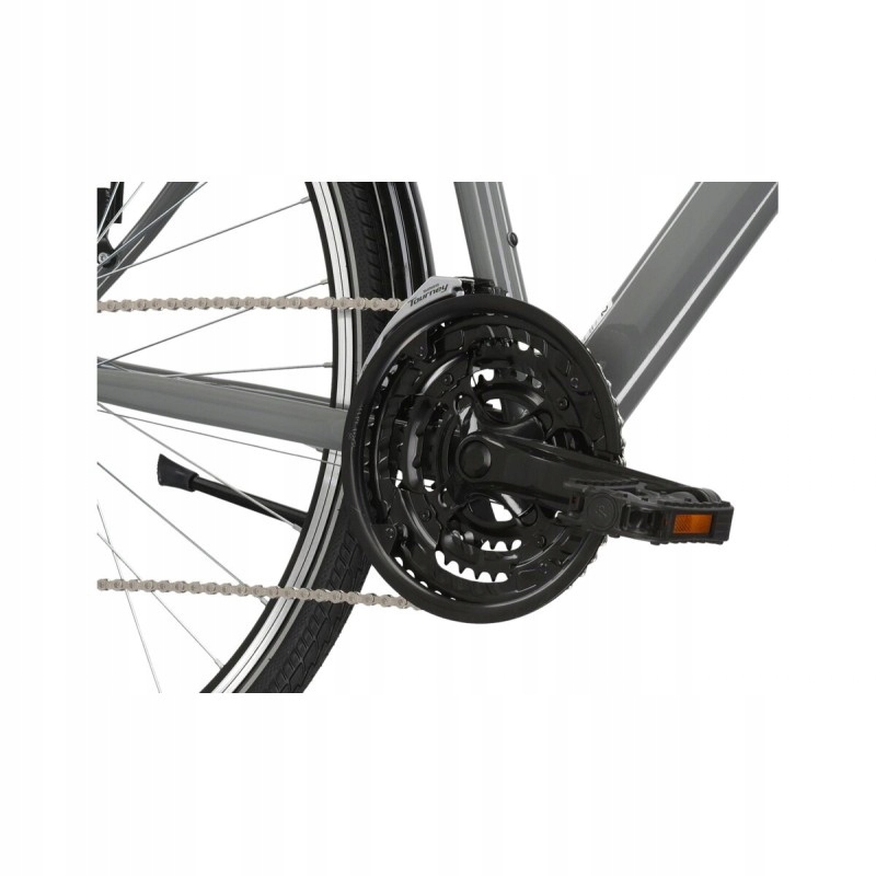 Rower trekkingowy KROSS TRANS 1.0 M 28" M (19") SZARY CZARNY POŁYSK