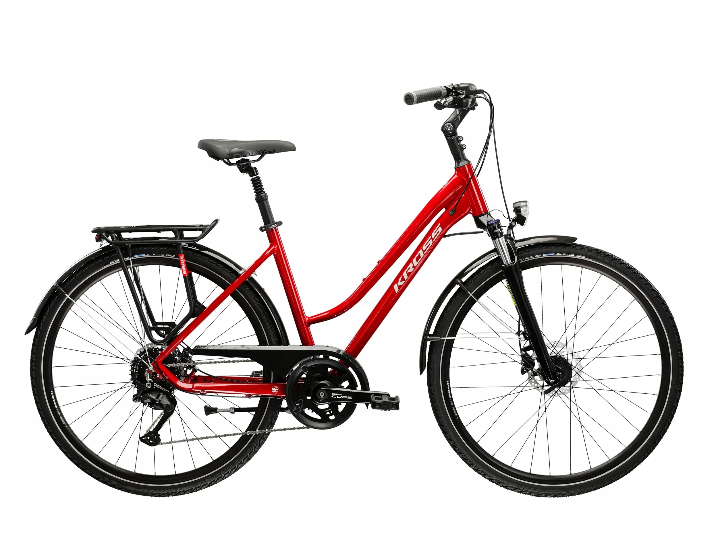 Rower trekkingowy Kross Trans 5.0 rama 17 cali koło 28 " czerwony